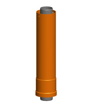 Atec Verlängerung Dachhochführung DN60/100 ziegelrot Aufbaulänge 955mm 620457