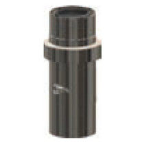 Atec Kontroll-Rohr DN60/100 mit Zuluftansaugung Edelstahl blank 700755