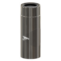 Atec Kontroll-Rohr DN80/125 Edelstahl blank 701703