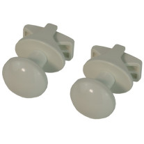 Purmo Universalknopf für Badheizkörper, schwarz RAL9005 2er Set AZ13BH00480096B
