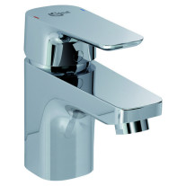 Ideal Standard Waschtischarmatur Ceraplan III mit Ablgarnitur, Ausladung 99mm, chrom B0700AA