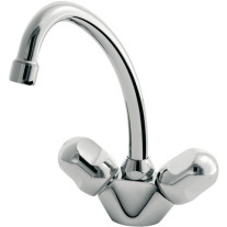 Ideal Standard Alpha Waschtischarmatur mit hohem Auslauf Niederdruck chrom, Kette B2037AA
