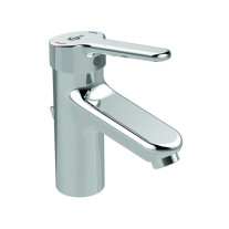 Ideal Standard Ceraplus 2 Waschtischarmatur mit Ablaufgarnitur chrom, Ausladung 112mm BC091AA