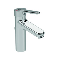Ideal Standard Ceraplus 2 Waschtischarmatur Grande mit Ablaufgarnitur Chrom, Ausladung 123mm BC099AA