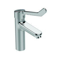 Ideal Standard Ceraplus 2 Waschtischarmatur Grande mit Klinikhebel Chrom, Ausladung 123mm BC106AA