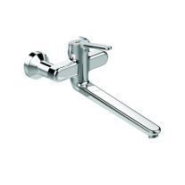 Ideal Standard Ceraplus 2 Wand-Waschtischarmatur 330mm Chrom, Ausladung 330-349mm, absperrbaren S-Anschlüssen BC113AA