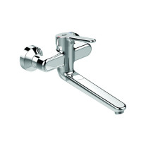 Ideal Standard Ceraplus 2 Wand-Waschtischarmatur 244mm chrom, Ausladung 244-263mm, 5 l/min BC116AA