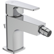 Ideal Standard Bidetarmatur Cerafine D mit Ablaufgarnitur, Ausladung 124mm, chrom BC691AA