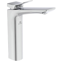Ideal Standard Waschtisch-Armatur Conca, mit verlängertem Sockel ohne Ablaufgarnitur Ausladung 150mm, Chrom BC758AA