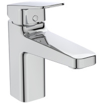Ideal Standard Waschtischarmatur Ceraplan H90 mit Ablaufgarnitur Ausladung 124mm BlueStart Chrom BD228AA