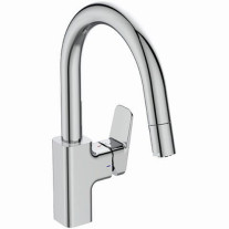 Ideal Standard Küchenarmatur Ceraplan Ausladung 216mm 1F-Handbrause mit hohem Rohrauslauf Niederdruck chrom BD337AA