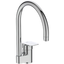 Ideal Standard Küchenarmatur Ceraplan Ausladung 200mm mit hohem Rohrauslauf, Chrom BD339AA