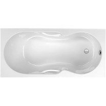 Belli Tosca Rechteck-Badewanne L: 170 B: 80 H: 42,5cm 0020271008001 weiß, mit vormontierten Griffen