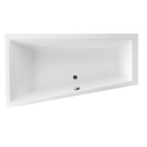 Belli Malibu Top Raumspar-Badewanne L: 160 B: 95 H: 45cm 0020310000001 weiß Ausfuehrung links 