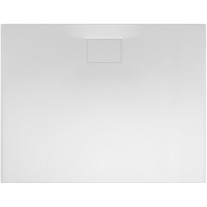 Belli Flat Carré E Rechteck-Duschwanne L: 100 B: 80 H: 1,1cm 0030335000001 weiß, inkL: Abdeckung eckig weiß 