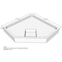 Belli Duschwannenträger für Adria F 100x100 SD93080