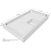 Belli Duschwannenträger für Arenal E 120x70cm SD93084