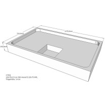 Belli Duschwannenträger für Arenal E 120x75 SD93085