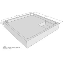 Belli Duschwannenträger für Arenal E 90x90cm SD94010