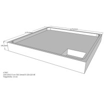 Belli Duschwannenträger für Arenal E 120x120cm SD94012