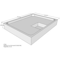 Belli Duschwannenträger für Arenal E 100x80cm SD94022