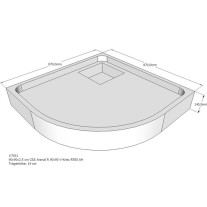 Belli Duschwannenträger für Arenal R 90x90cm SD94030