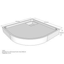 Belli Duschwannenträger für Arenal R 100x100cm SD94031