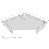 Belli Duschwannenträger für Arenal F 100x100cm SD94032