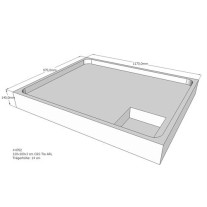 Belli Duschwannenträger für Tia E 120x100 SD94051
