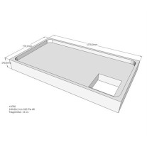 Belli Duschwannenträger für Tia E 140x80 SD94053