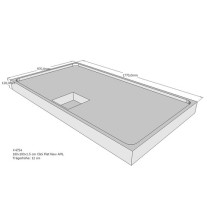 Belli Duschwannenträger für Flat New E 180x100 SD94085