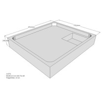 Belli Duschwannenträger für Tia E 90x80 SD94093