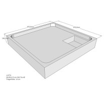 Belli Duschwannenträger für Tia E 90x90 SD94094
