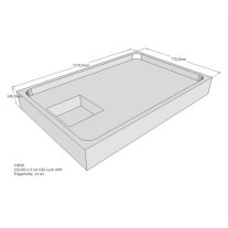 Belli Duschwannenträger für Lyon E 120x80 SD94122