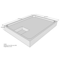 Belli Duschwannenträger für Lyon E 120x90 SD94123