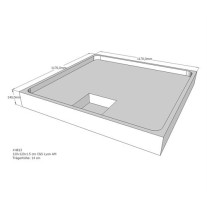 Belli Duschwannenträger für Lyon E 120x120 SD94124