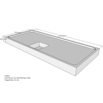 Belli Duschwannenträger für Flat New E 170x75 SD94133