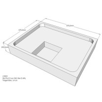 Belli Duschwannenträger für Sito E 90x70 SD94138
