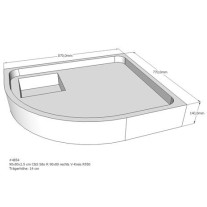 Belli Duschwannenträger für Sito R 90x80 rechts SD94148