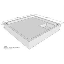 Belli Duschwannenträger für Sito E 90x90 SD94208