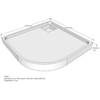 Belli Duschwannenträger für Arenal R 120x120cm SD94232