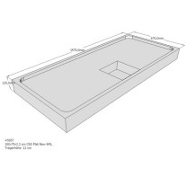Belli Duschwannenträger für Flat New E 160x70 SD94253 für Rechteckdusche, 160x70x2,2cm, 12cm hoch
