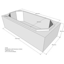 Belli Badewannenträger für Norderney mit Vorbau SW84046V