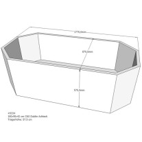 Belli Badewannenträger für Dublin 180cm SW 84147