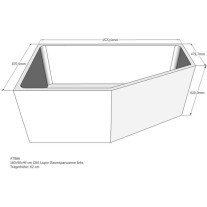 Belli Badewannenträger für Lupor 160x90 links SW84166
