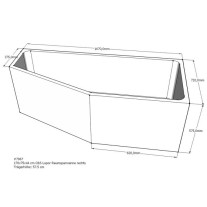 Belli Badewannenträger für Lupor 170x75 rechts SW84180