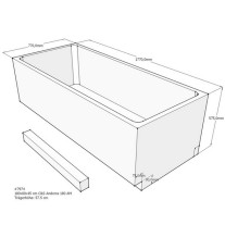 Belli Badewannenträger für Andorra 180cm SW84184