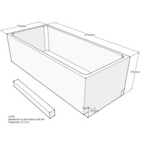 Belli Badewannenträger für Andorra 190cm SW84185