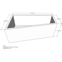 Belli Badewannenträger für Lara 170 links SW 84202