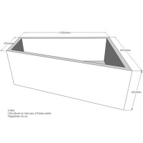 Belli Badewannenträger für Lara 175 rechts SW 84205